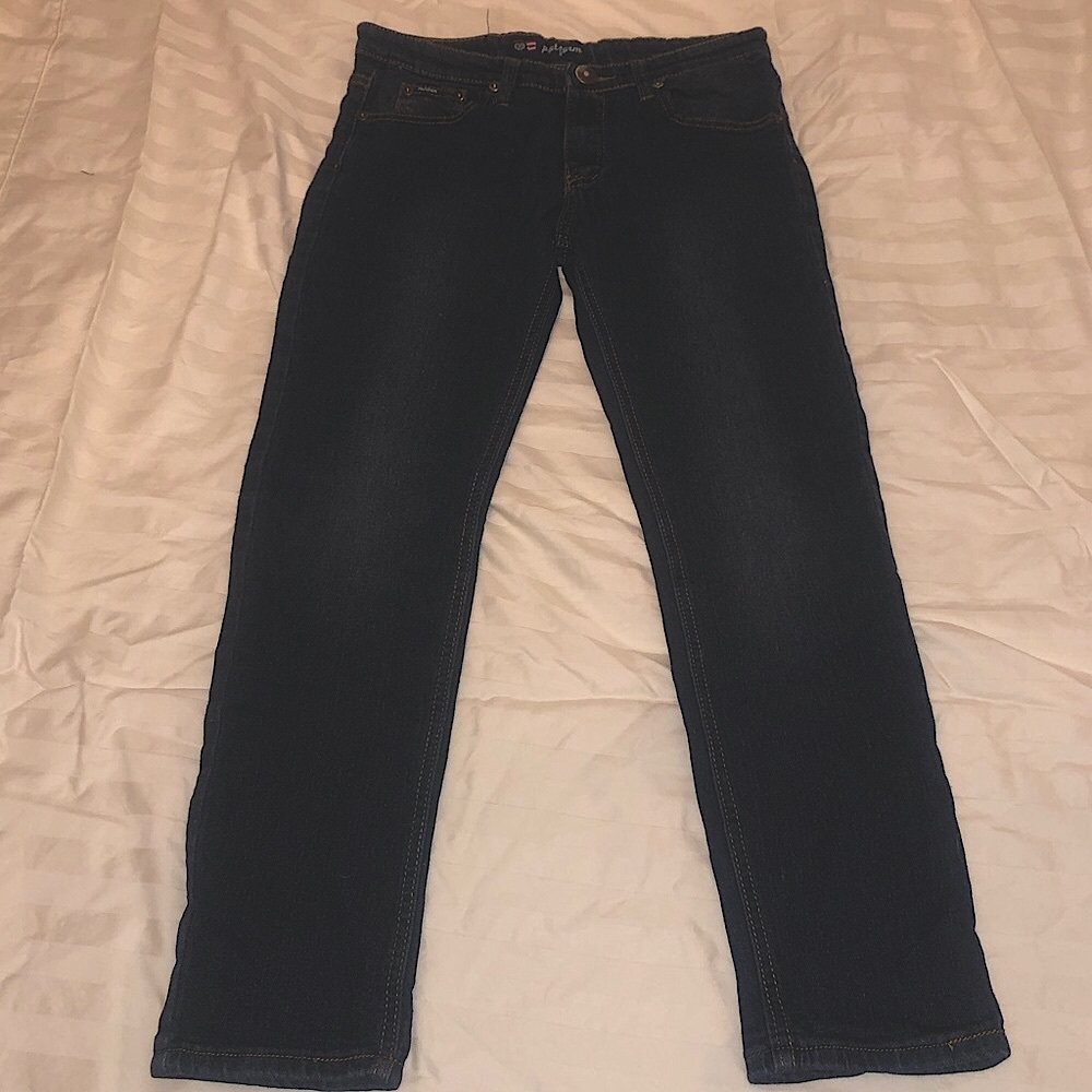Phat Farm Boys skinny fit stretch dark blue jeans